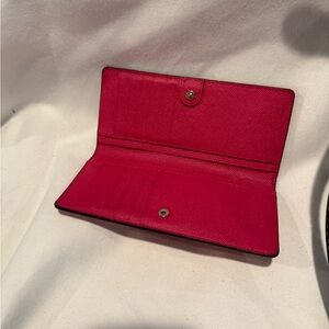 Coach Pink Leather Wallet Classic Bifold Design